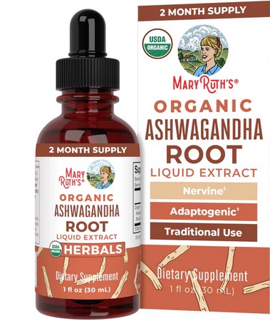 MaryRuths Ashwagandha Root Organic 1 Fl Oz