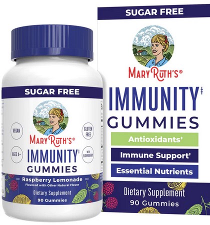 MaryRuths Immunity Sugar Free Gummies 90Pc