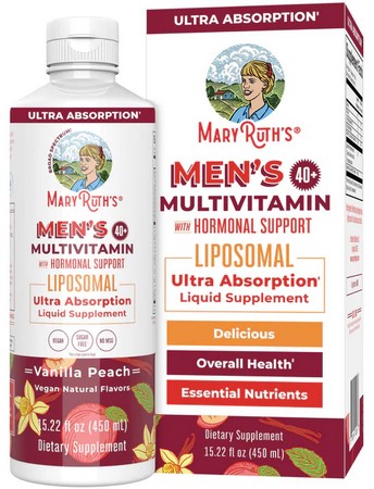 MaryRuths Mens Multi 40 Lipo Vnla 15.22 Fl Oz