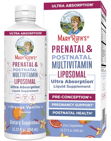 MaryRuths Prenatal Post Multi Lipo 15.22 Fl Oz
