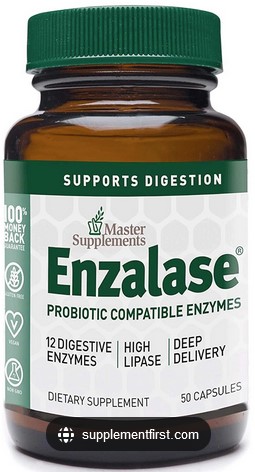 Master Supplements - Enzalase Probiotic Compatible Enzymes 50 caps