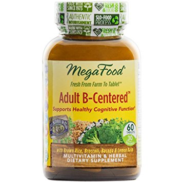 MegaFood Adult B-Centered 60 Tablets      TEMPORARILY UNAVAILABLE