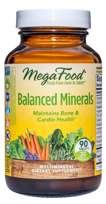 MegaFood Balanced Minerals 90 Tablets      TEMPORARILY UNAVAILABLE