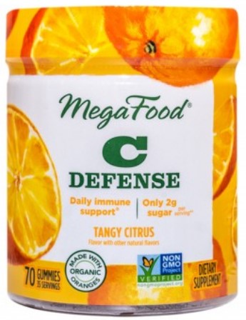 Megafood -  C Defense Gummies, Tangy Citrus 70 Tablets