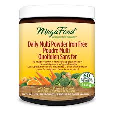 MegaFood Daily Multi Powder Iron Free 60 Serv