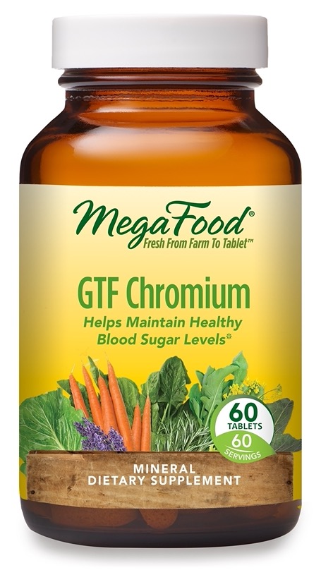 MegaFood GTF Chromium 100 mcg 60 Tablets   TEMPORARILY UNAVAILABLE