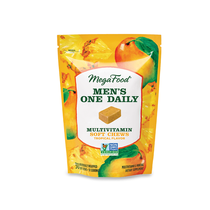 MegaFood Men's One Daily Chew - Tropical 30 Tablets