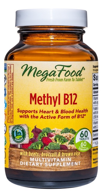 MegaFood Methyl B12 60 Tablets     TEMPORARILY UNAVAILABLE