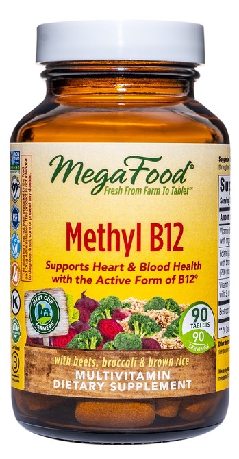 MegaFood Methyl B12 90 Tablets     TEMPORARILY UNAVAILABLE