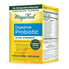 MegaFood Shelf Stable Probiotic - Digestive Health 30 Tablets
