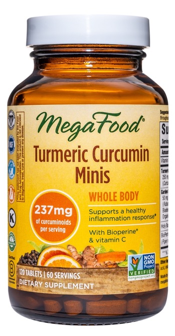 Megafood -  Turmeric Curcumin Minis, Whole Body 120 Tablets
