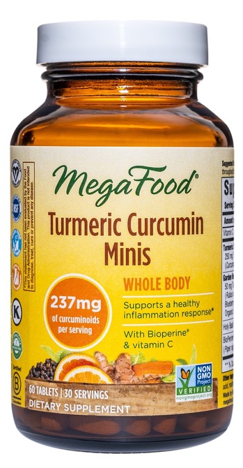 Megafood -  Turmeric Curcumin Minis, Whole Body 60 Tablets