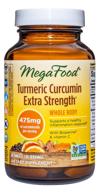MegaFood Turmeric Strength for Whole Body 60 Tablets