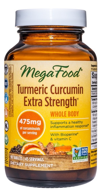 MegaFood Turmeric Strength for Whole Body 90 Tablets