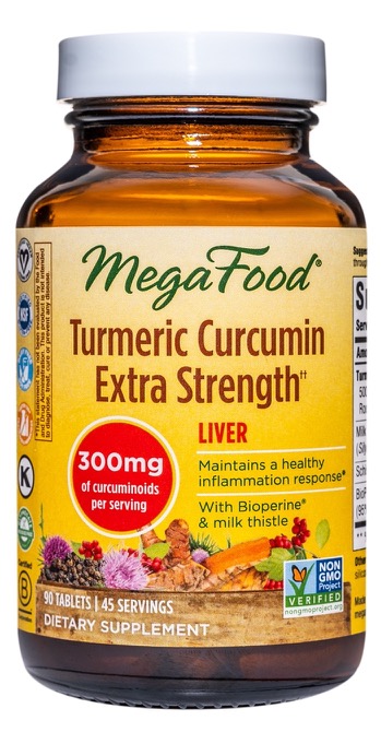 MegaFood Turmeric Strength for Liver 90 Tablets