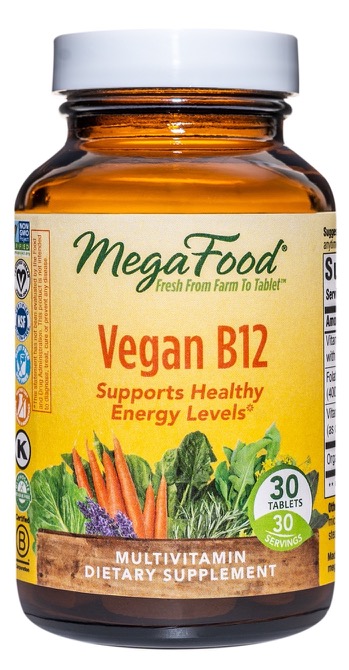 MegaFood Vegan B12 30 Tablets