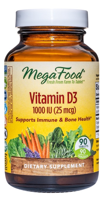 MegaFood Vitamin D-3 1000 IU 90 Tablets