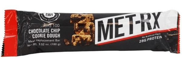 Met-Rx  Big 100 Chocolate Chip Cookie Dough 9 Bars/Box