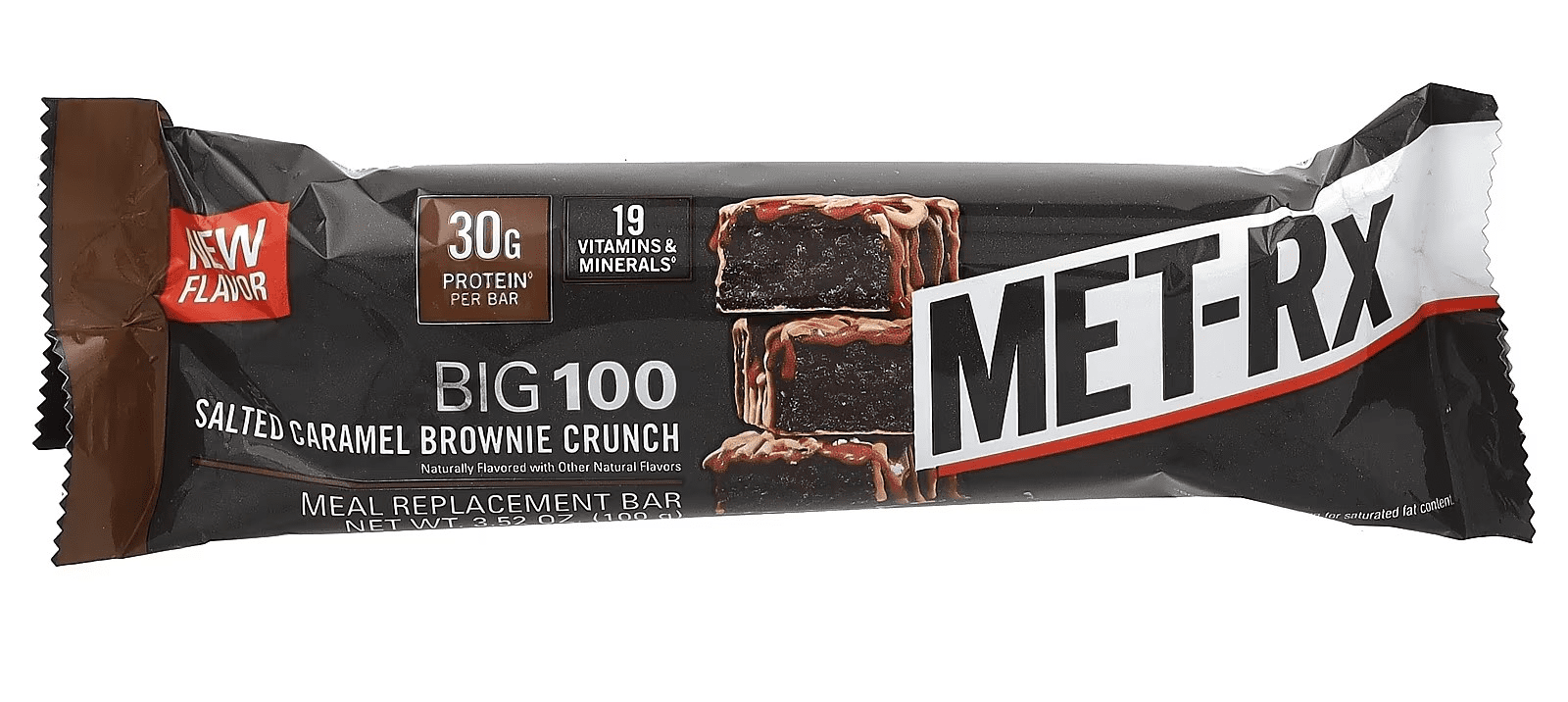 Met-Rx  Big 100 Colossal Salted Caramel Brownie Crunch 9 Bars/Box