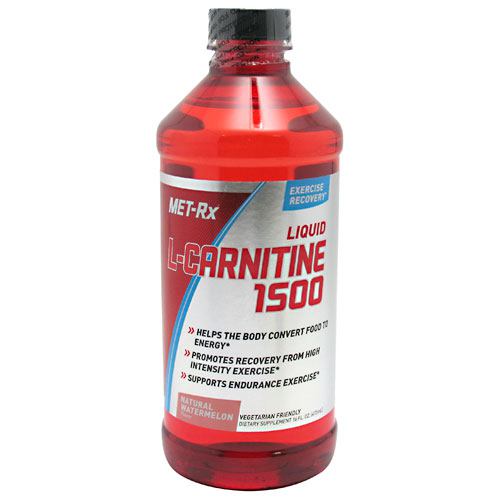 Met-Rx Liquid L-Carnitine 1500 - Natural Watermelon Flavor 16 oz