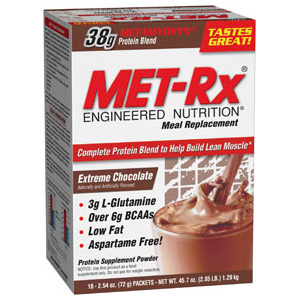 Met-Rx  Original Meal Replacement -  Extreme Chocolate  18 pkts   TEMPORARILY UNAVAILABLE