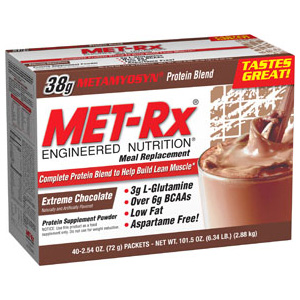 Met-Rx Original Meal Replacement - Extreme Chocolate 40 pkts ( TEMP UNAVAILABLE)