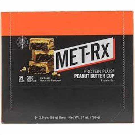 Met-Rx  Protein Plus Peanut Butter Cup 9 85g Bars/Box