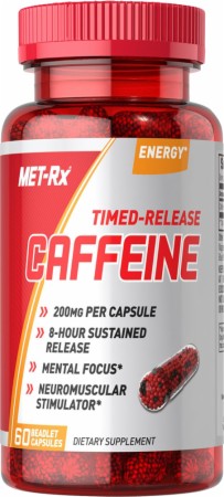 MET-Rx  Timed-Release Caffeine 8-Hour Sustained Release!*  60 Capsules      TEMPORARILY UNAVAILABLE