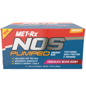 Met-Rx NOS Pumped Chocolate Mixed Berry Case Of 6