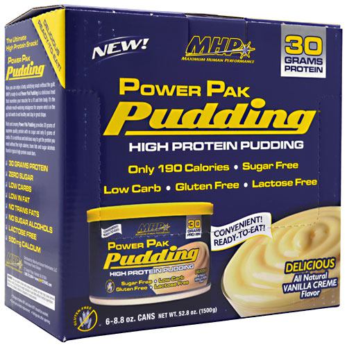 MHP - Power Pak Pudding Vanilla 6/Pk      TEMPORARILY UNAVAILABLE