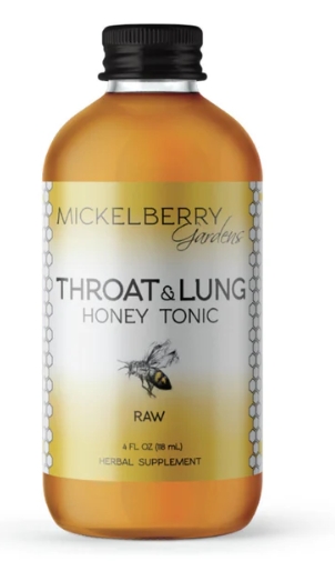Mickleberry Gardens Throat And Lung Honey Tonic 4 ounce