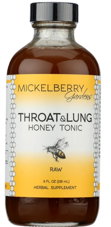 Mickleberry Gardens Throat And Lung Honey Tonic 8 ounce