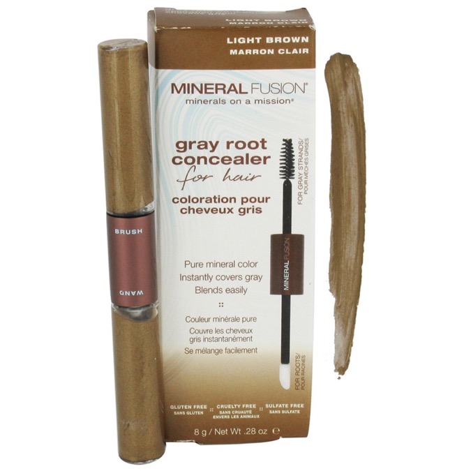 Mineral Fusion - Light Brown - Gray Root Concealer 0.28 oz-UNAVAILABLE