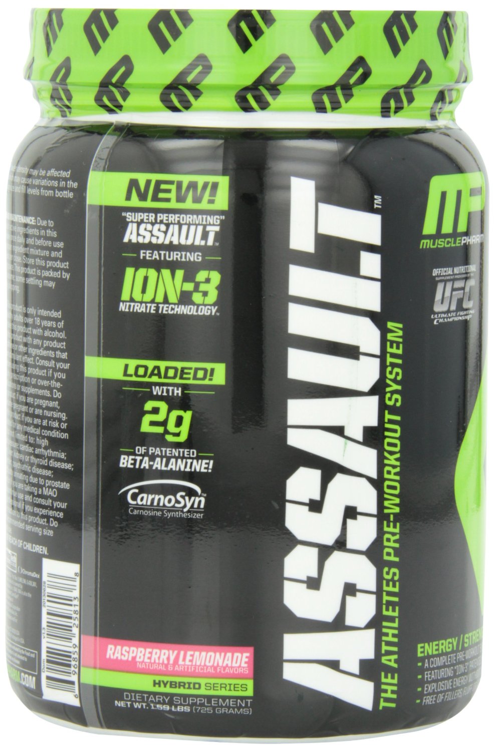 Muscle Pharm Assault Raspberry Lemonade 50 servings