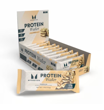 MYPROTEIN Wafer 15g Protein Vanilla Flavor 10 bars