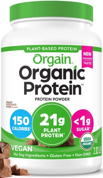 Orgain 21g Plant Protein 32.4 oz Chocolate Flavor 20 Servings