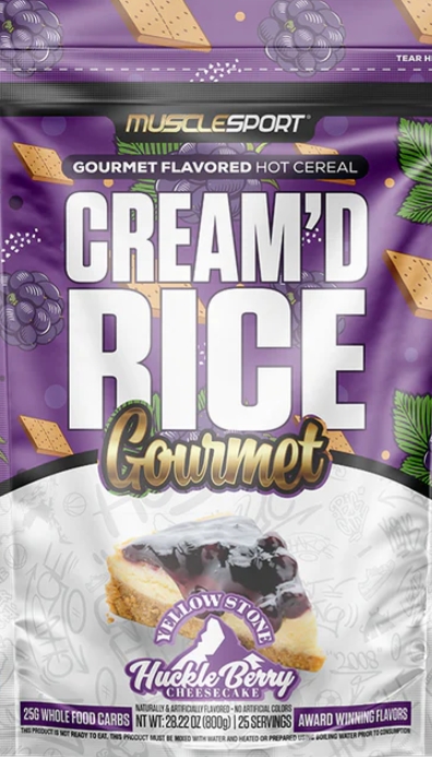 Muscle Sport Cream Of Rice Gourmet Huckle Berry Cheesecake 28oz Hot Cereal 25 Servings