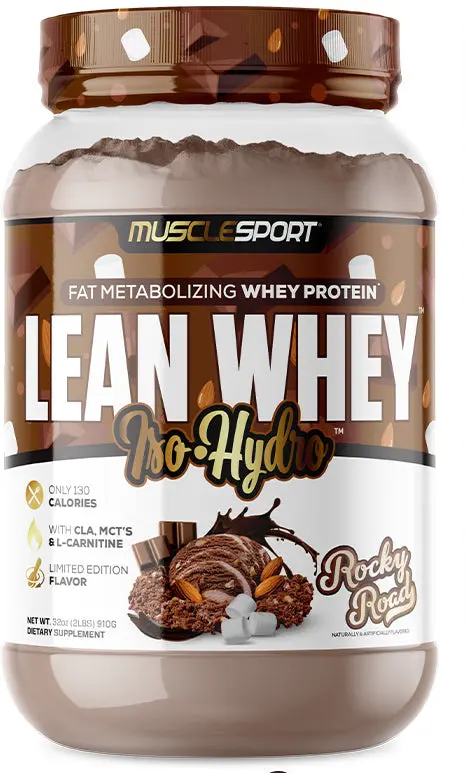 Muscle Sport Lean Whey Iso-Hydro 2pnds 26Serv Rocky Road