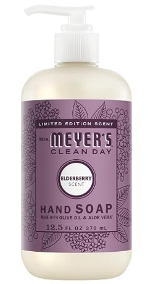 Mrs Meyers - Liquid Hand Soap Elderberry Scent 12.5floz