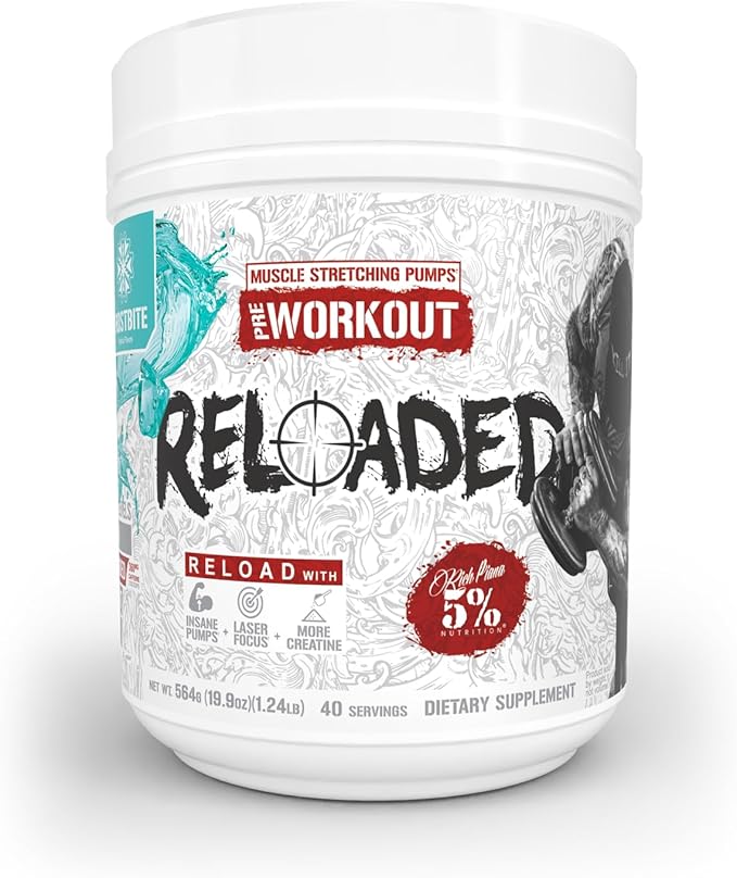 5% Nutrition Reloaded Pre Workout 40 Servings Frostbite 