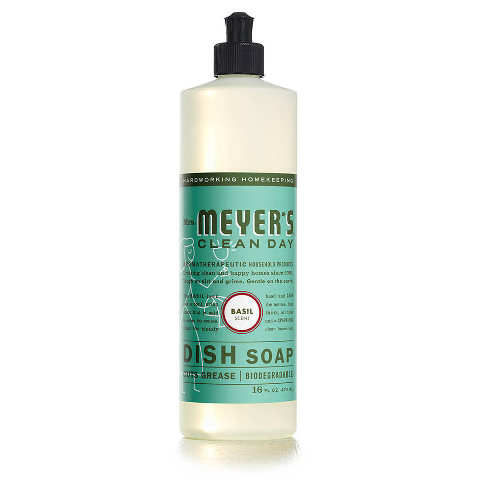 Mrs Meyers - Liquid Dish Soap Basil  16floz