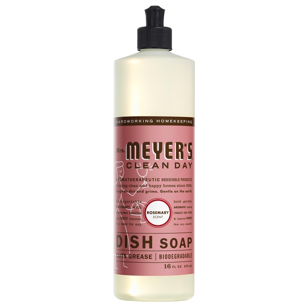 Mrs Meyers - Liquid Dish Soap Rosemary  16floz-OUT OF STOCK