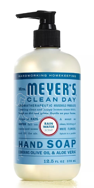 Mrs Meyers - Liquid Hand Soap Rain Water 12.5 fl oz