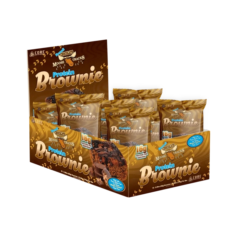 Core Nutritionals - Denali Chocolate Moose Tracks Protein Brownie 12 Brownies