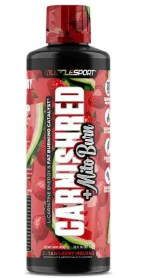 Muscle Sport Carnishred + Mitoburn 31 Servings 16/oz Strawberry Melons Flavor
