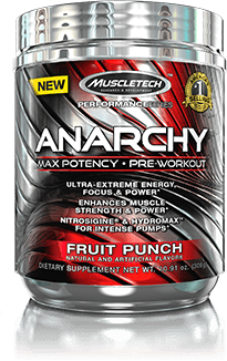 Muscletech - Anarchy Fruit Punch 60 servings     TEMPORARILY UNAVAILABLE