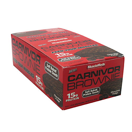 Muscle Meds Carnivor Bars Brownie Chocolate Fudge