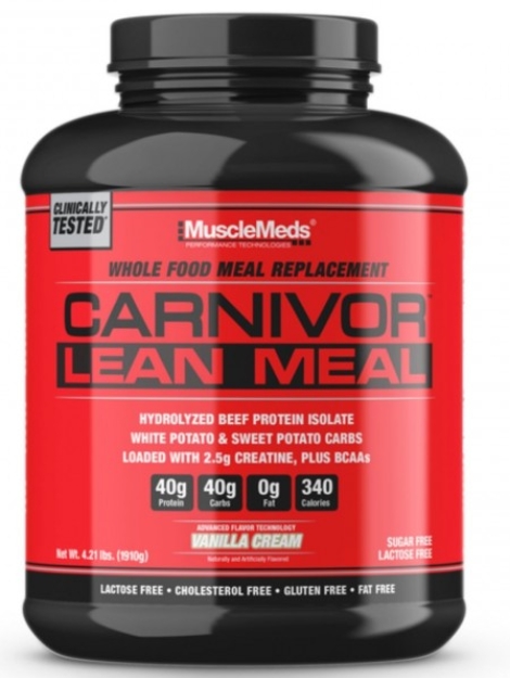 Muscle Meds Carnivor Lean Meal 4.2Lb Vanilla Creme