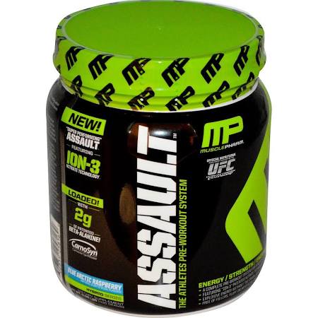 Muscle Pharm Assault Blue Raspberry 30/Srv