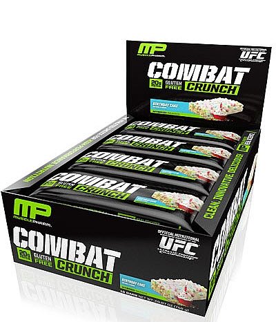 Muscle Pharm Combat Crunch Bars Bday Cke 12 Bars